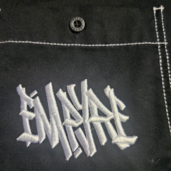 Empyre Amplify Black Zip Shirt Men's X-LARGE Short Sleeve Skateboard Streetwear - Picture 9 of 12